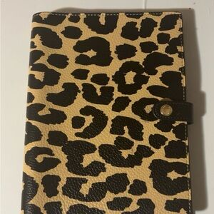 COACH *rare* Leopard Print notebook